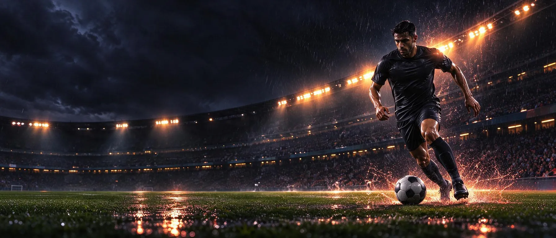 Full-bleed atmospheric backdrop behind the welcome-offer copy: a casino table, live studio or prize scene with quiet, low-detail areas so headline text stays readable; never slot machines or reels. For sportsbook or sports pages choose the matching sport preset (an empty arena, court or rink).
