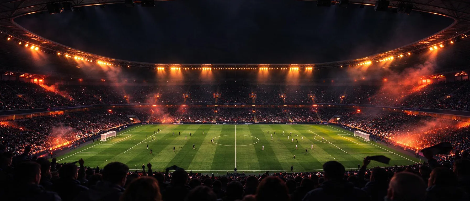 Full-bleed atmospheric backdrop behind the welcome-offer copy: a casino table, live studio or prize scene with quiet, low-detail areas so headline text stays readable; never slot machines or reels. For sportsbook or sports pages choose the matching sport preset (an empty arena, court or rink).